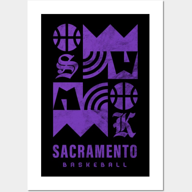 Sacramento Kings Basketball Fans Gift Wall Art by BooTeeQue